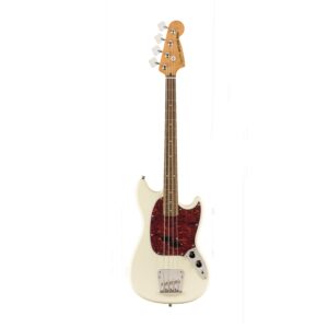 Squier Classic Vibe Mustang Bass Indian Laurel/Olympic White Bass Guitar