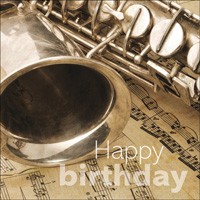 Saxophone  Birthday Card