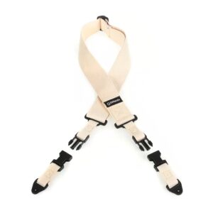 DiMarzio Quick Release 2" Cotton Natural Guitar Strap