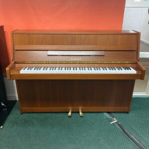 Second Hand Yamaha E108 Upright Piano, satin walnut, c.1995