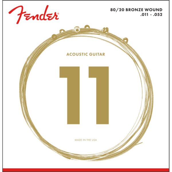 Fender 70CL 80/20 Bronze Guitar Strings 11-52