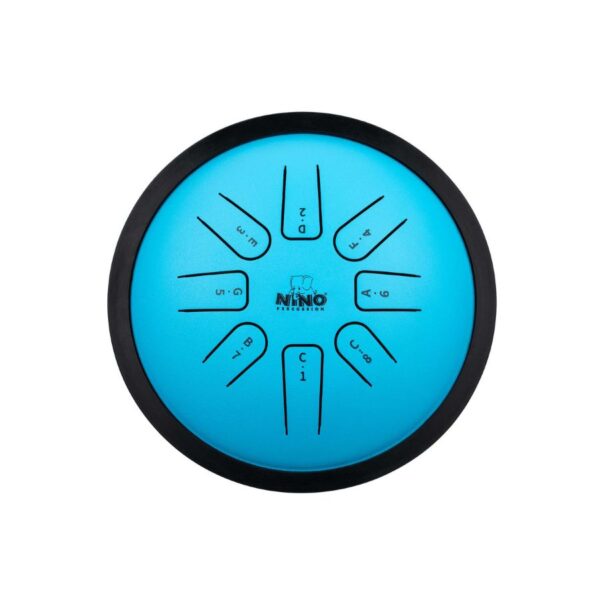 Meinl Nino Small 7" Steel Tongue Drum, Blue, C Major, 8 Notes