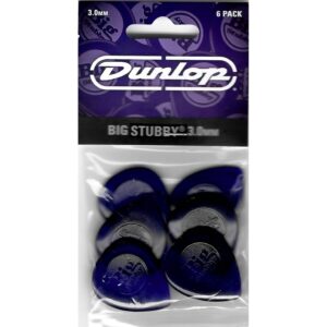 Dunlop Big Stubby Lexan 3mm Picks, 6-Pack
