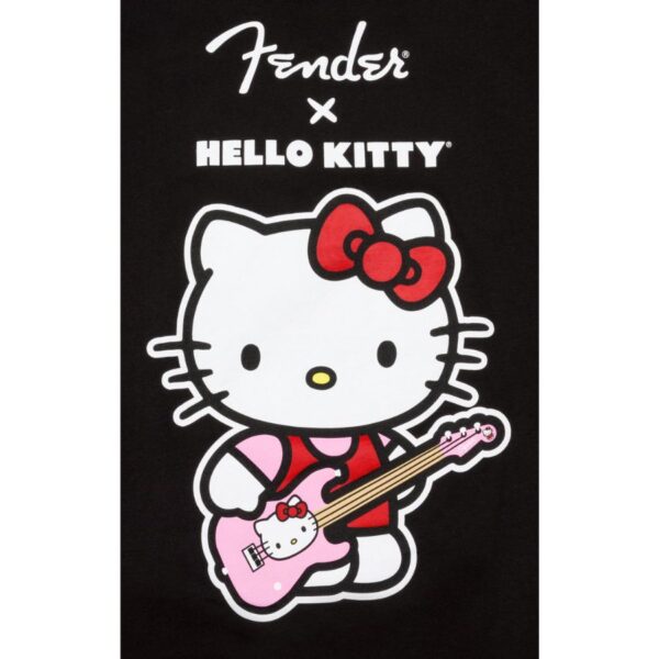 Fender X Hello Kitty Front Logo T-Shirt, Black - Image 2