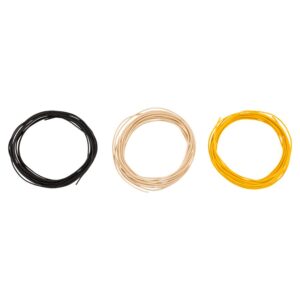 Fender Pure Vintage Cloth Wire, 22 AWG, Black, White, Yellow