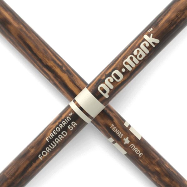 Promark Classic Forward 5A Firegrain Hickory Drum Stick, Oval Wood Tip - Image 2