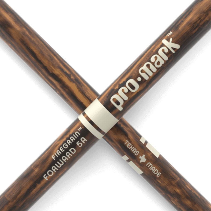 Promark Classic Forward 5A Firegrain Hickory Drum Stick, Oval Wood Tip - Image 2