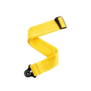 D'Addario Auto Lock Guitar Strap, Yellow