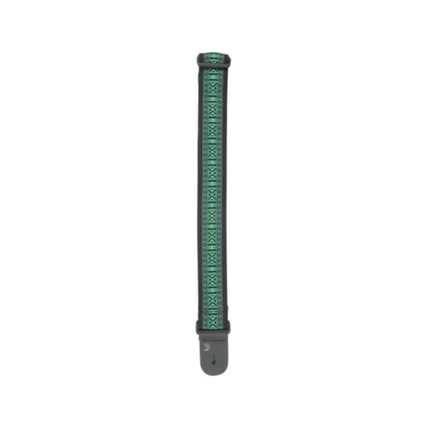 D'Addario Woven Guitar Strap, Monterey 3, Green - Image 3