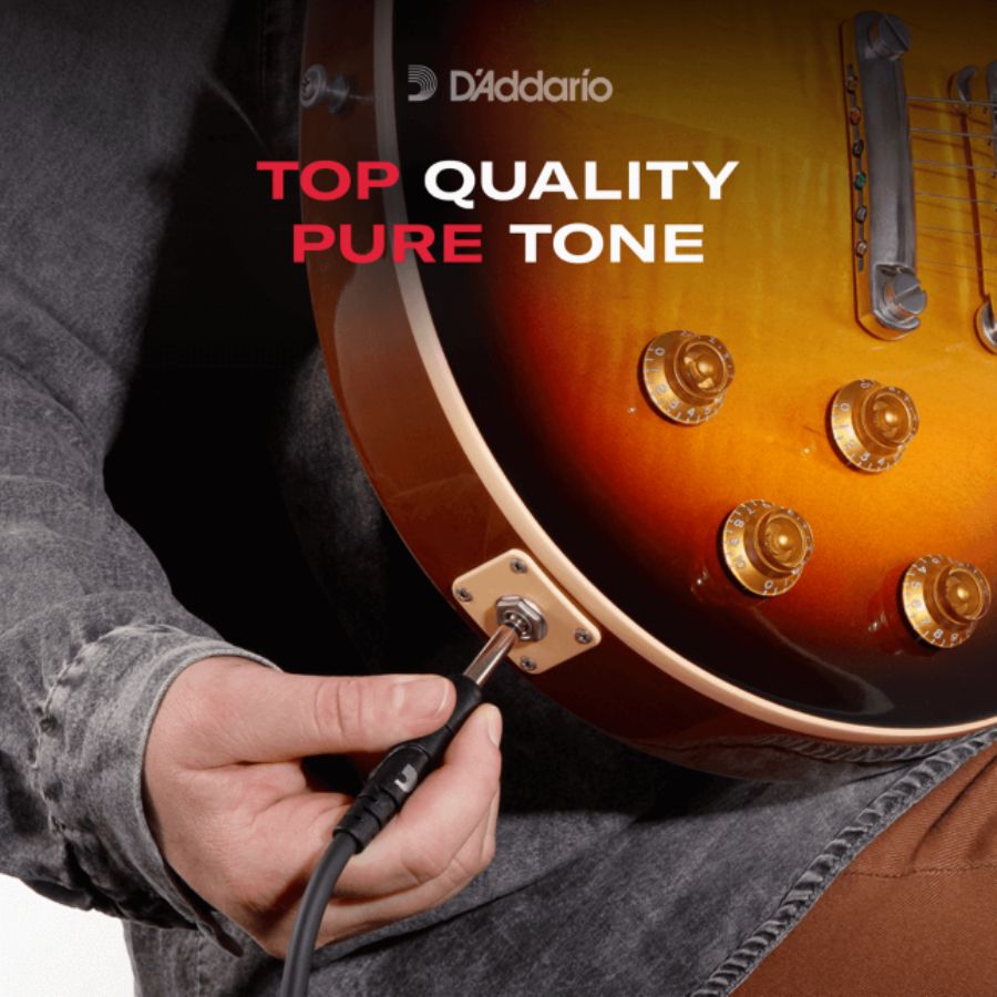D'Addario Classic Series Instrument Cable, Right Angle Plug, 10 feet - Image 3