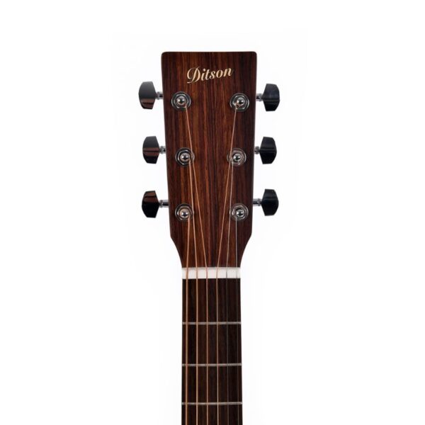 Ditson GC-15E-AGED Cutaway Electro Acoustic Guitar - Image 4