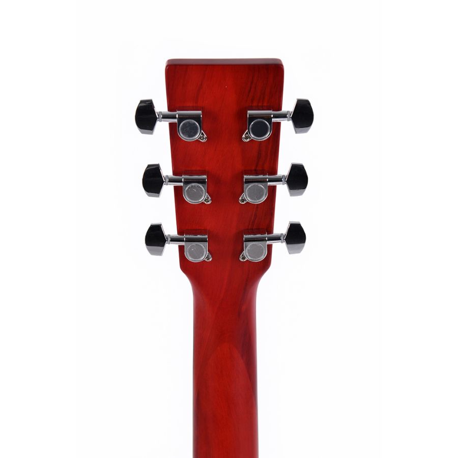 Ditson 10 Series 000C-10E-TRD Cutaway Electro Acoustic Guitar, Trans Dark Red - Image 4