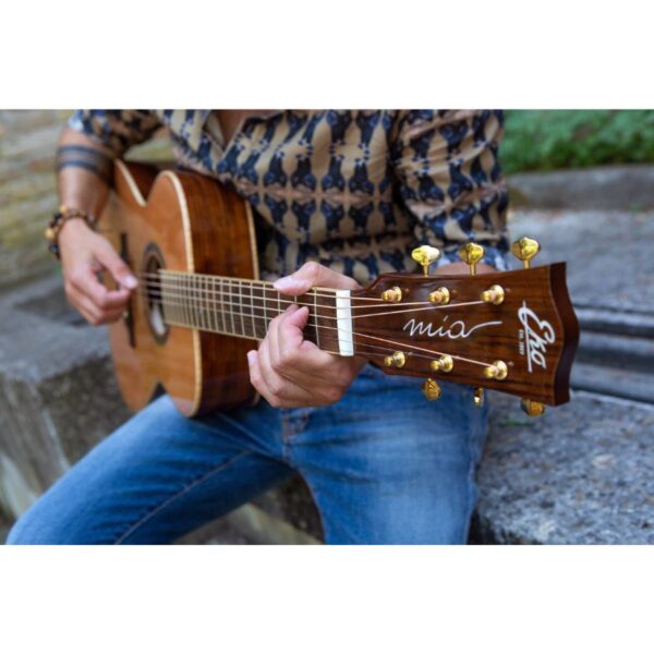 Eko Mia A400EQ Electro Acoustic Guitar, 46mm Nut, Solid Cedar Top - Image 6