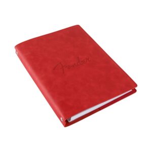 Fender Vegan Leather Music Notebook, Dakota Red