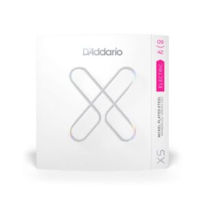 D'Addario XS Nickel Coated Electric Guitar Strings, XSE0942, Super Light, 09-42