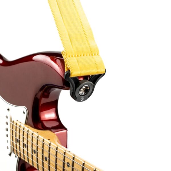 D'Addario Auto Lock Guitar Strap, Yellow - Image 4