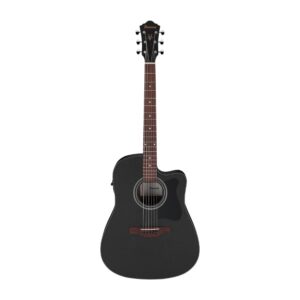 Ibanez V Series V44CE-WK Cutaway Dreadnought Electro Acoustic Guitar, Weathered Black