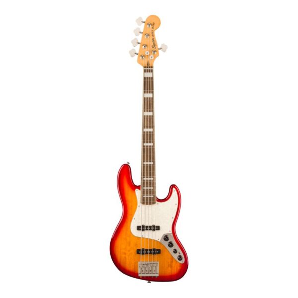Squier Classic Vibe Active Jazz Bass V, Laurel Fingerboard, White Pearloid Pickguard, Sienna Sunburst