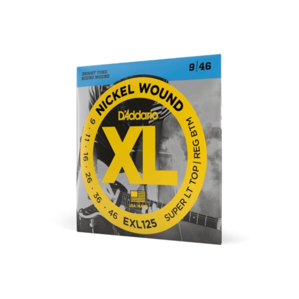 D'Addario, XL Nickel Electric Guitar Strings, EXL125, 09-46 Super Light Top/Regular Bottom - Image 2
