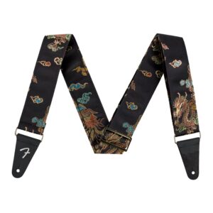 Fender Satin Dragon Strap, Black
