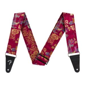 Fender Satin Dragon Strap, Wine
