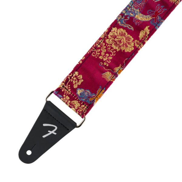 Fender Satin Dragon Strap, Wine - Image 2