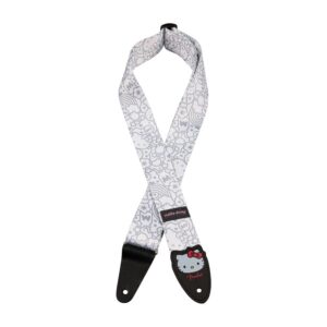 Fender X Hello Kitty Polyester Guitar Strap, White
