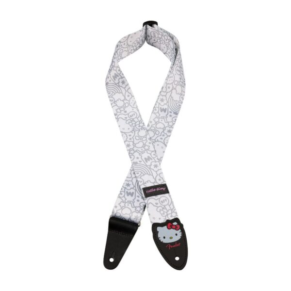 Fender X Hello Kitty Polyester Guitar Strap, White