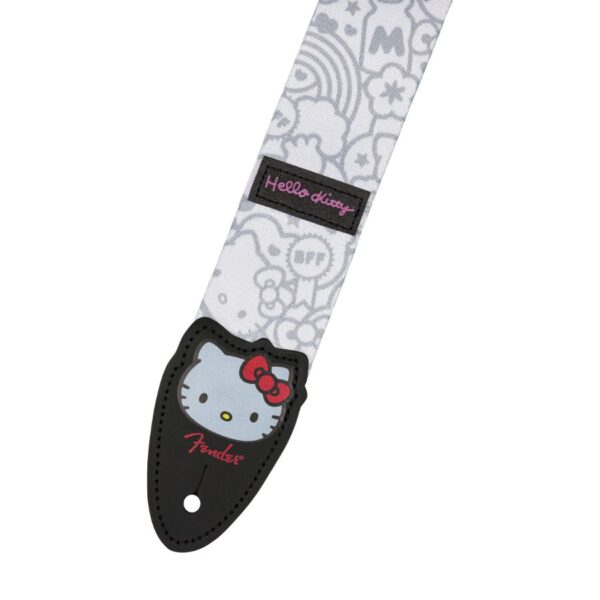Fender X Hello Kitty Polyester Guitar Strap, White - Image 3