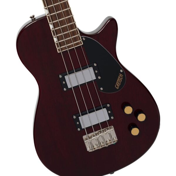 Gretsch Streamliner Jet Club Bass Single-Cut, Laurel Fingerboard, Walnut Stain - Image 3