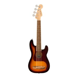 Fender Fullerton Precision Bass Ukulele, Walnut Fingerboard, Tortoiseshell Pickguard, Sunburst