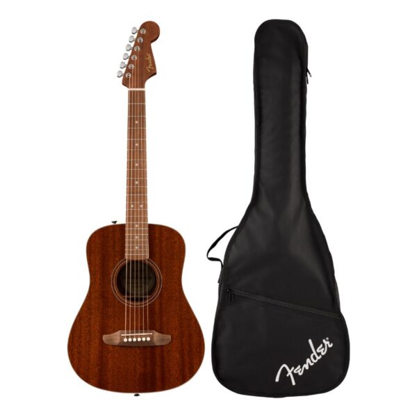 Fender California Standard Redondo Mini, Sapele Natural, with Bag - Image 6