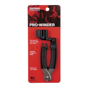 D'Addario Pro-Winder w/Cutter String Winder, Black