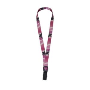 Leathergraft Ukulele Webbing Strap, Pink Hawaiian