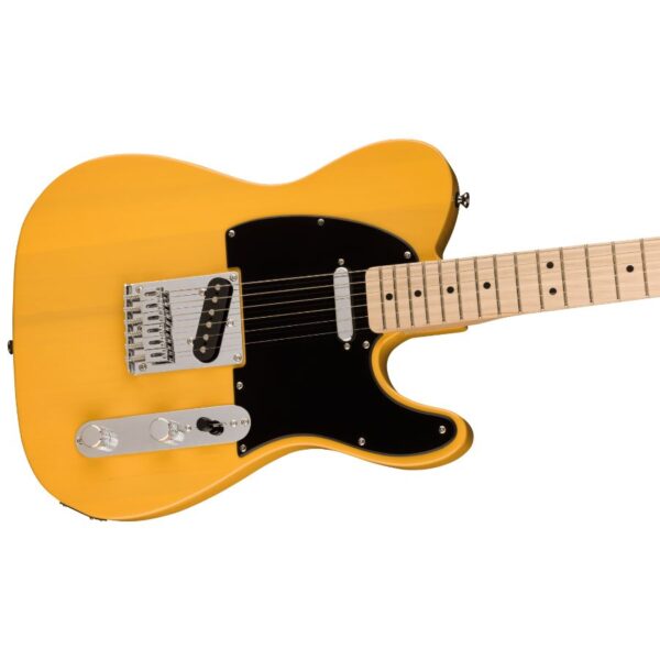 Squier Sonic Telecaster, Maple Fingerboard, Black Pickguard, Butterscotch Blonde - Image 4
