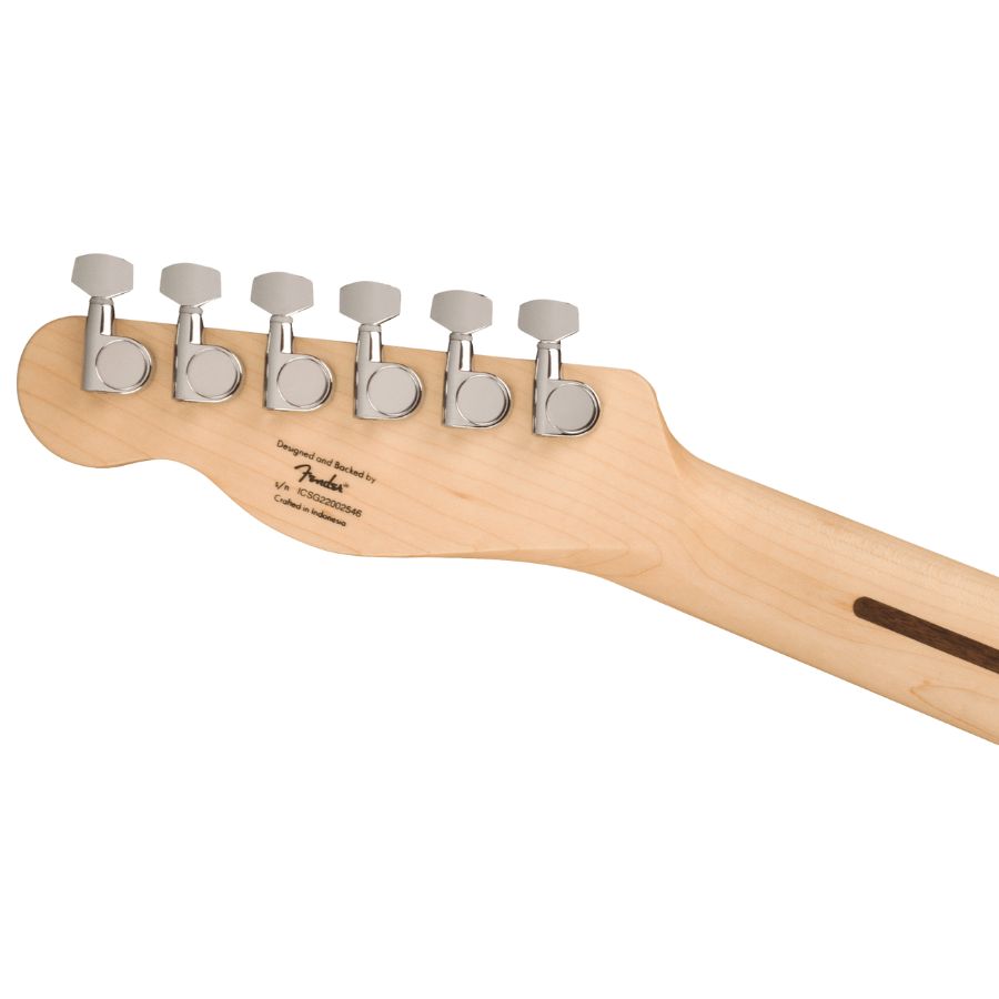Squier Sonic Telecaster, Maple Fingerboard, White Pickguard, Black - Image 6