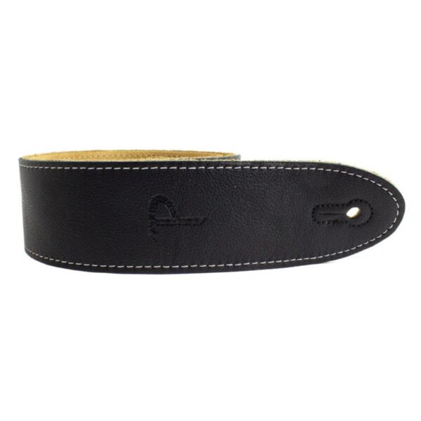 Roksak RSLS-6552 2" Italian Leather Guitar Strap, Black - Image 2