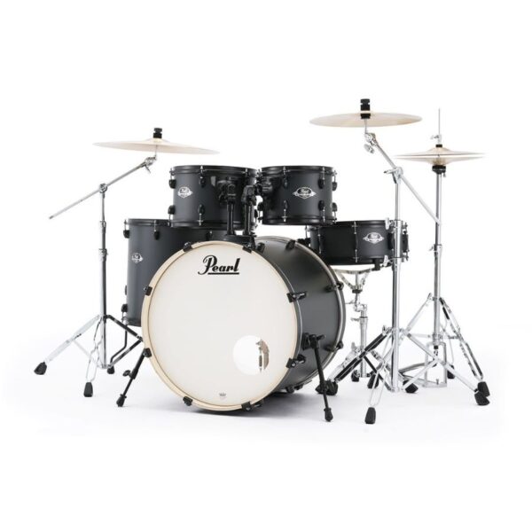 Pearl Export EXX Fusion 5-Piece Drum Set,  Ltd Ed Black Hardware, Graphite Slate