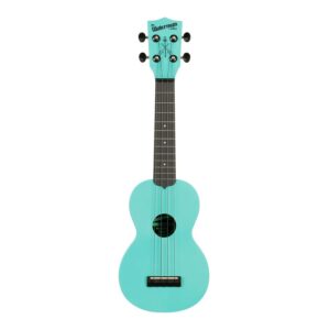 Kala Recycled Waterman Soprano Ukulele, Aqua Mist Glow-In-The-Dark