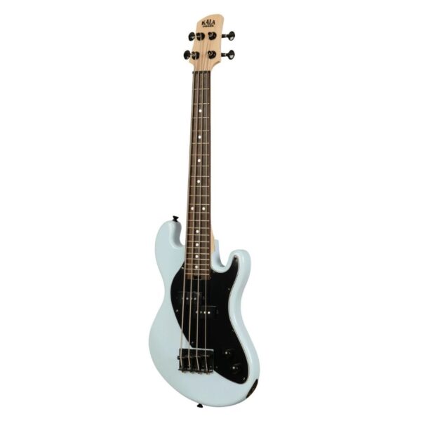Kala Solid Body 4-String Fretted U-Bass, Powder Blue - Image 4