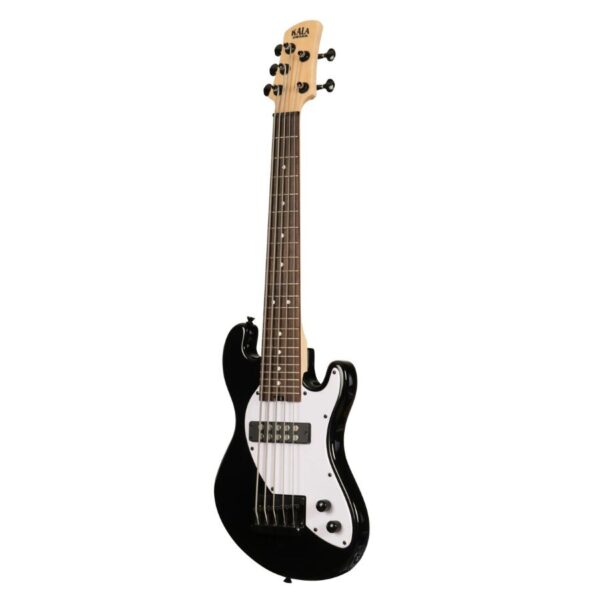 Kala Solid Body 5-String Fretted U-Bass, Black - Image 4