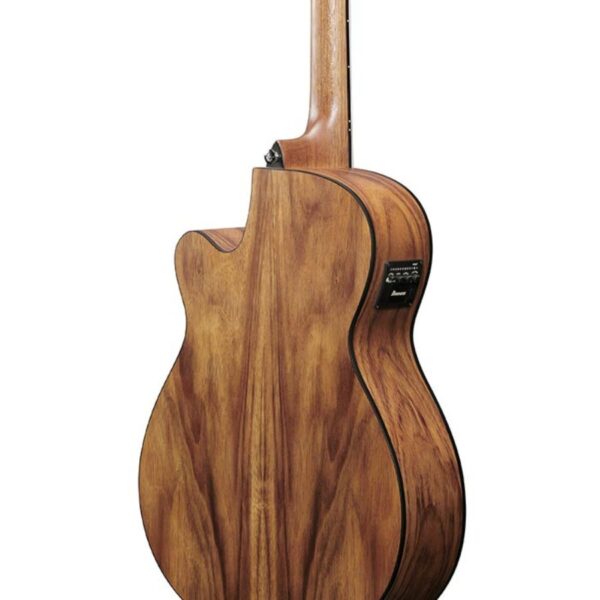 Ibanez V Series VC40WSCE-OPB Cutaway Concert Electro Acoustic Guitar, Open Pore Brown - Image 4
