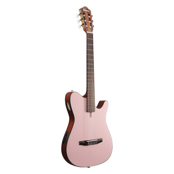 Ibanez FRH10N-RGF Slimline Electro Acoustic Guitar, Nylon Strings, Rose Gold Metallic Flat - Image 3