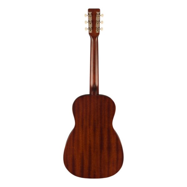 Jim Dandy Deltoluxe Parlor Acoustic Guitar, Tortoiseshell Pickguard, Black Top - Image 2