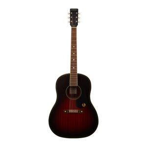 Jim Dandy Dreadnought Acoustic Guitar, Deep Cherry Burst