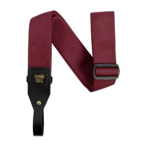 Ernie Ball Polypro Acoustic Guitar Strap, Burgandy