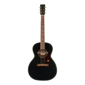 Jim Dandy Deltoluxe Concert Acoustic Guitar, Black Top