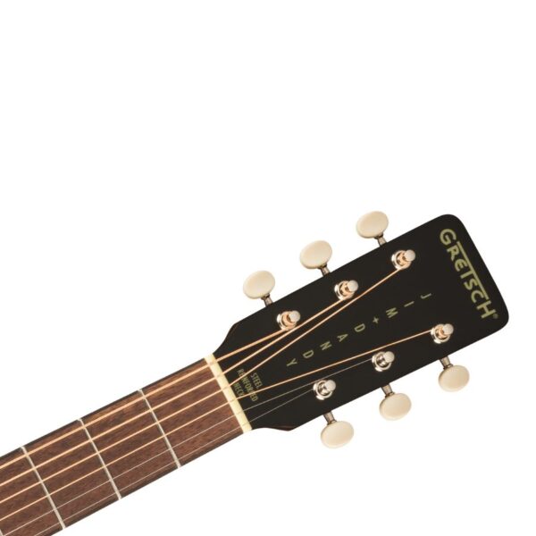 Jim Dandy Deltoluxe Concert Acoustic Guitar, Black Top - Image 5