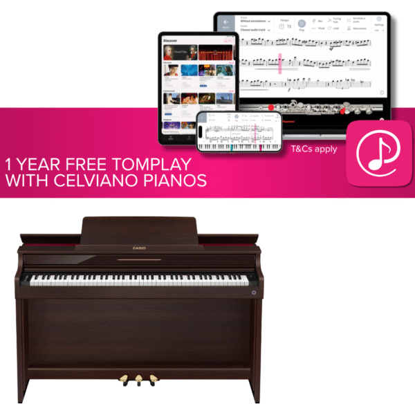 Casio Celviano AP-550 Digital Piano, Brown - Image 2