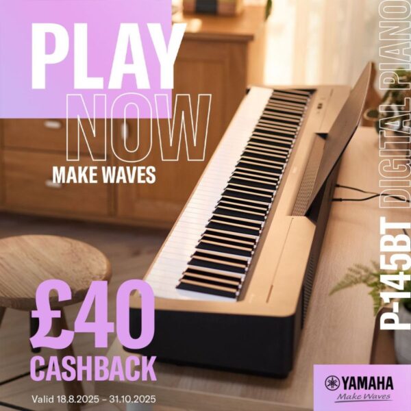 Yamaha P-145BT Portable Piano, with Bluetooth, Black - Image 2